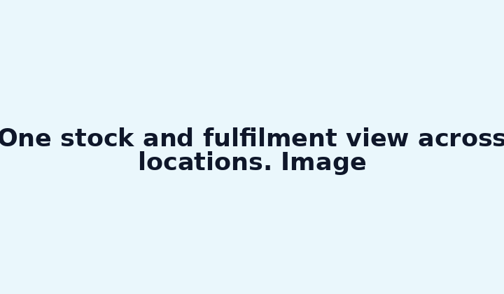 One stock and fulfilment view across locations. Image