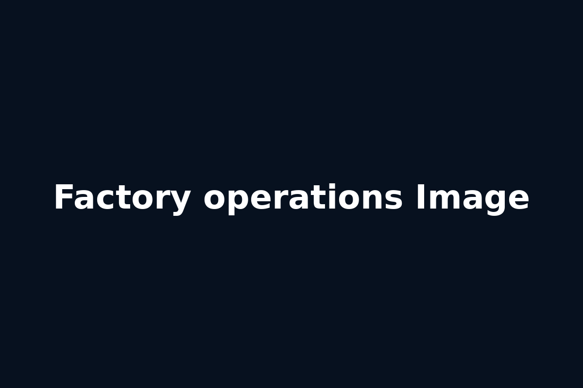 Factory operations Image