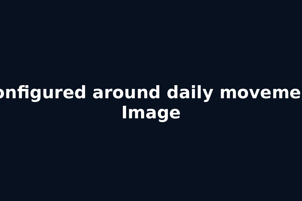 Configured around daily movement Image