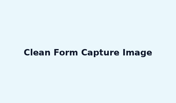 Clean Form Capture Image