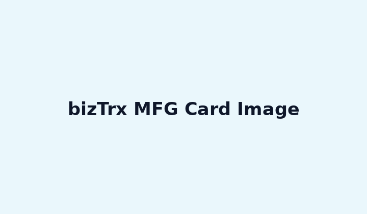 bizTrx MFG Card Image