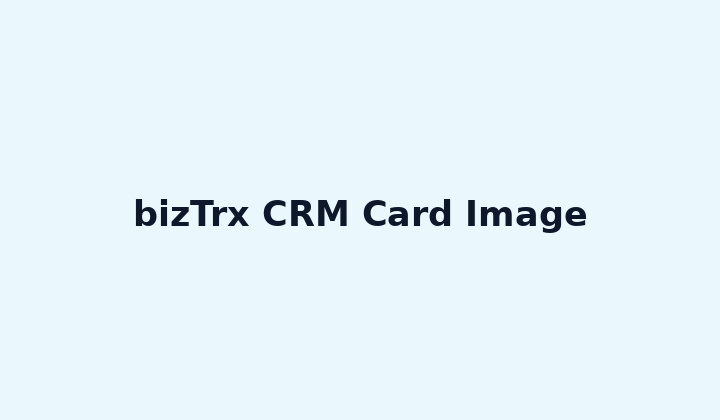 bizTrx CRM Card Image