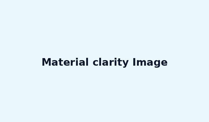 Material clarity Image