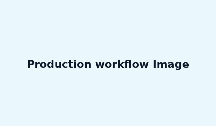 Production workflow Image