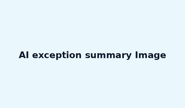 AI exception summary Image