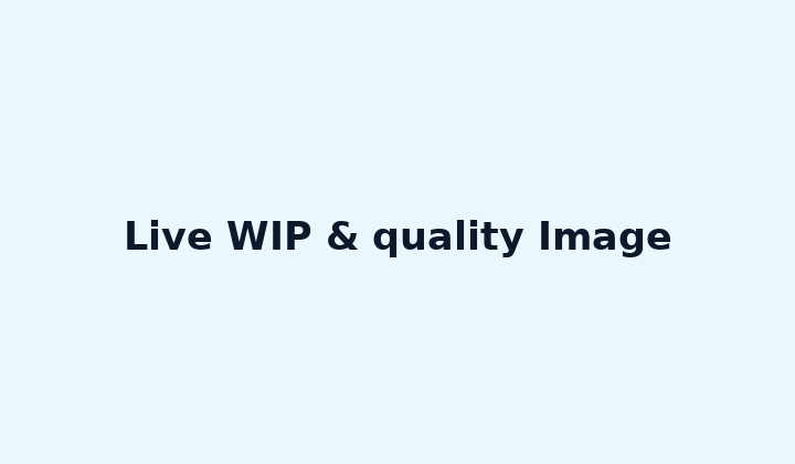 Live WIP & quality Image