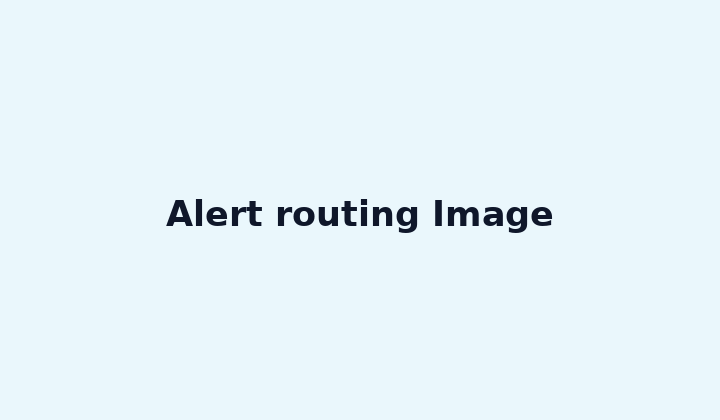 Alert routing Image