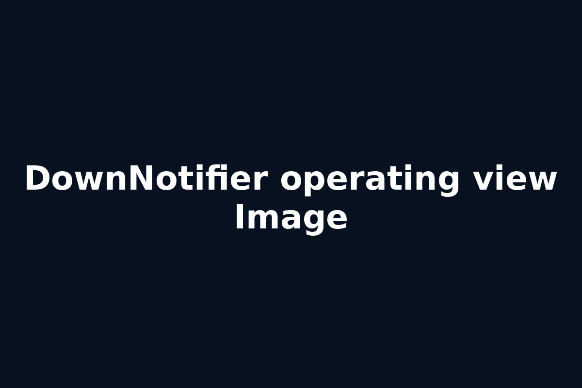 DownNotifier operating view Image