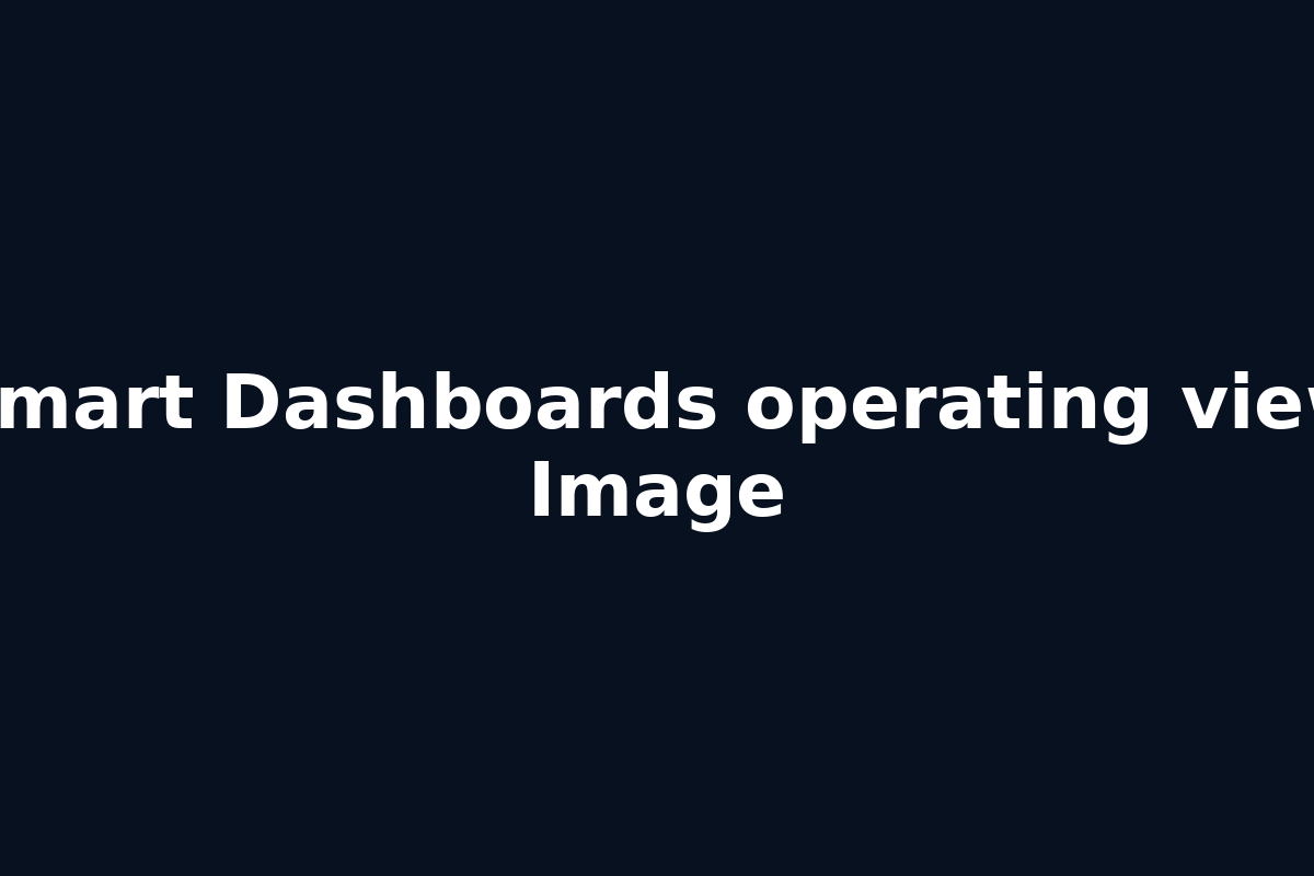 Smart Dashboards operating view Image