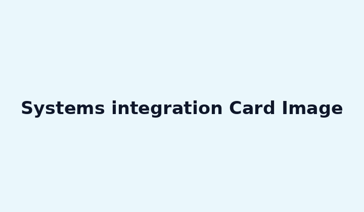 Systems integration Card Image