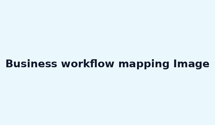 Business workflow mapping Image